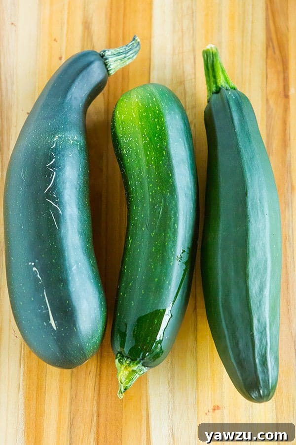 Harvested zucchini from the garden, perfect for baking
