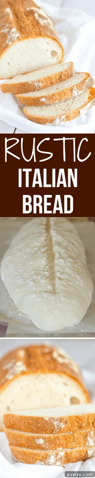 This Italian bread recipe takes some time to come together, but the hard crust and chewy bread are 100% worth it. Totally necessary with a bowl of pasta or a hearty soup!