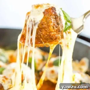 Skillet Meatball Parm