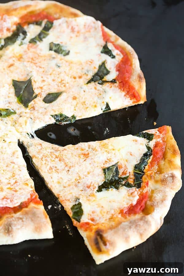 Thin, crispy Neapolitan pizza crust with incredible flavor