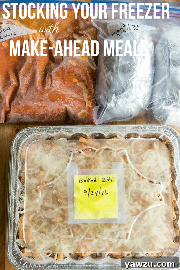 How to Stock Your Freezer with Make-Ahead Freezer Meals - Favorite recipes and tips on keeping everything fresh!