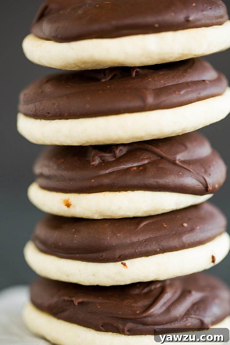 A big stack of homemade Bergers cookies!