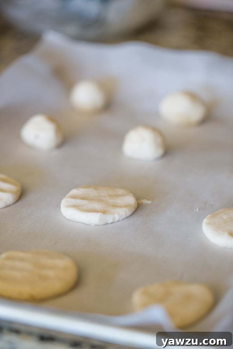 Baking up the base cookies for Bergers cookies