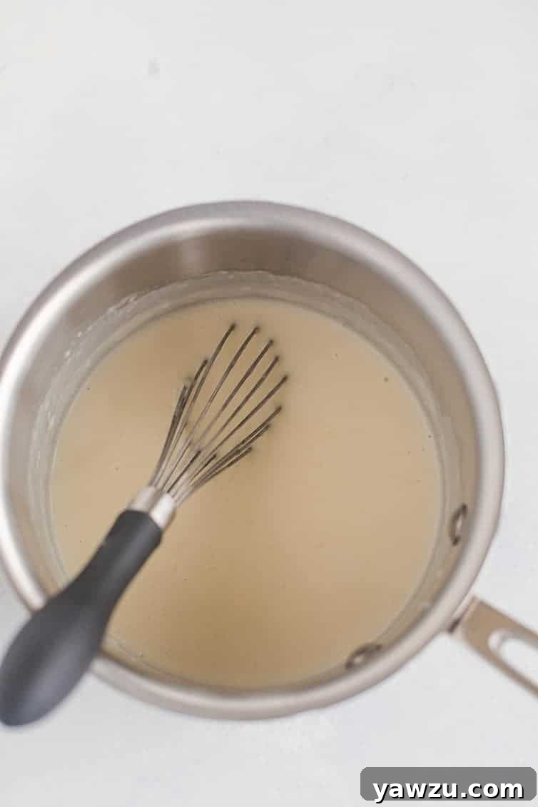 Tangzhong mixture for milk bread.