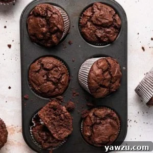 Delicious Triple Chocolate Muffins