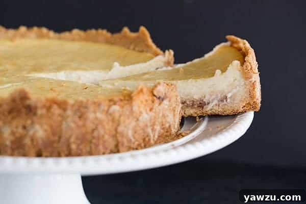 Hidden Berry Cream Cheese Torte - A luscious cream cheese filling sits atop a shortbread crust and a layer of strawberry jam. Discover this unique recipe at browneyedbaker.com