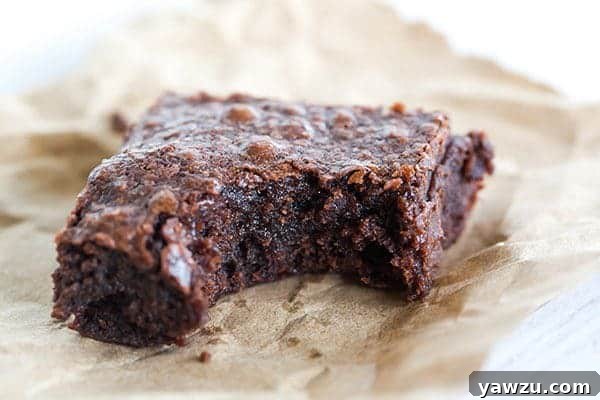 These homemade brownies have all of the great texture and flavor of box-mix brownies, without any of the processed ingredients.