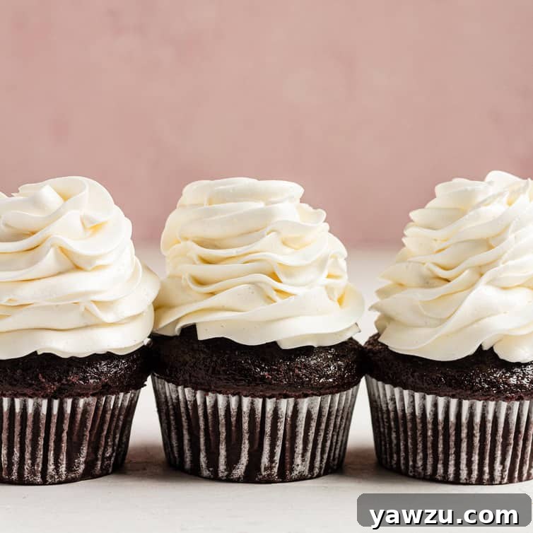 A bowl of creamy, smooth Swiss meringue buttercream, ready for piping or spreading.