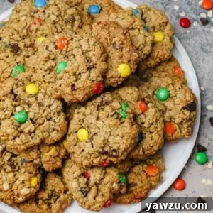 A freshly baked Monster Cookie